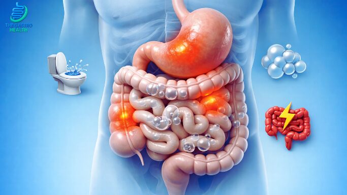 Gas and Bloating with Diarrhea or Pain